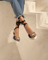 Cotton Crochet Wedge Espadrilles |