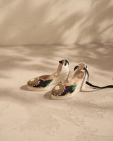 Cotton Crochet Wedge Espadrilles |