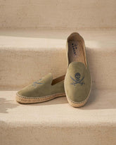 Suede Embroidered Espadrilles |