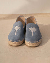 Suede Embroidered Espadrilles |