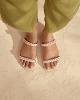 Leather Two Bands Sandals |