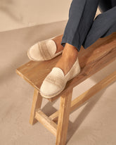 Espadrillas piatte in cotone intrecciato |