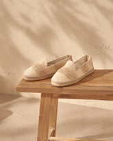 Espadrillas piatte in cotone intrecciato |