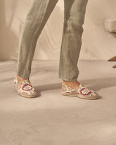 Espadrillas flat con motivo azteco |