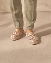 Espadrillas flat con motivo azteco |