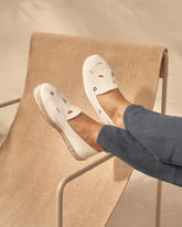 Espadrillas flat in canapa biologica con ricamo |