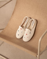 Espadrillas flat in canapa biologica con ricamo |