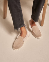 Suede With Faux Fur Loafers Espadrilles - Scarpe | 