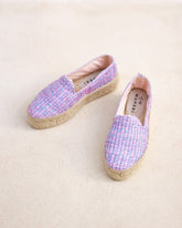 Raffia Pattern Double Sole Espadrilles | 