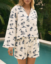 Printed Linen Cabo Shirt - Women's Collection | 