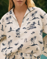 Printed Linen Cabo Shirt - Women's Collection | 