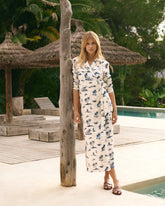 Printed Linen Maspalomas Dress - Women’s Dresses | 