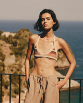 Cotton Crochet Triangle Bikini | 