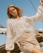 Linen Gauze Mykonos Shirt - Women's Bestselling RTW | 