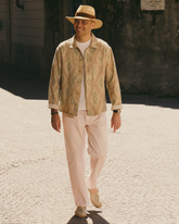 Linen With Embroidery Navajo Print Overjacket - test | 