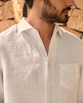 Linen Panama Shirt - Men's Collection|Private Sale | 