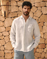 Linen Panama Shirt - Men's Collection|Private Sale | 
