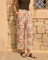 Printed Linen Belem Trousers - Collezione Donna | 