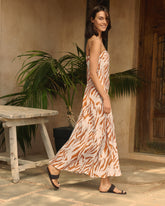 Printed Linen Cuzco Dress - Collezione Donna | 