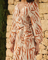 Printed Linen Galapagos Dress - Private Sale | 
