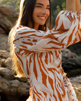 Printed Linen Galapagos Dress | 