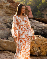 Printed Linen Galapagos Dress - Women’s NEW CLOTHING | 