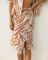 Printed Linen Merida Skirt - All | 