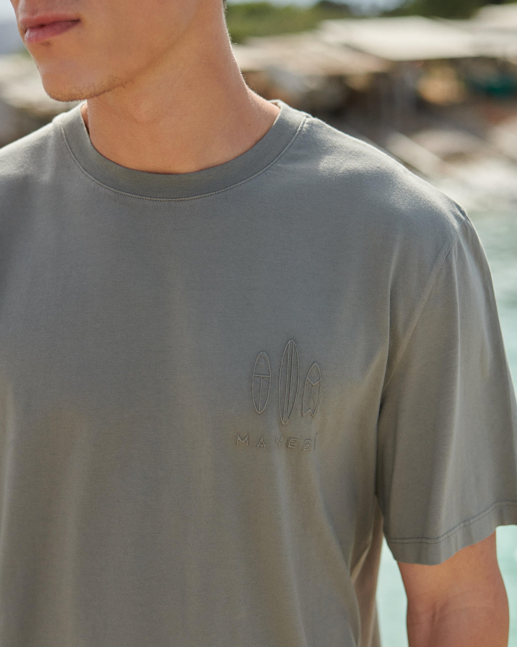 Jersey L. A. T-Shirt - Mud And Matching Surf Logo