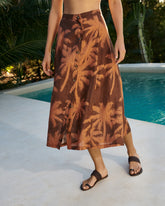 Printed Linen Cordoba Skirt | 