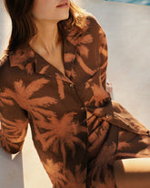 Printed Linen Natal Shirt - Women's Collection | 