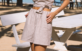 Viscose Blend Bora Bora Shorts - Stripe Hype | 