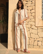 Cotton-Silk Blend Belem Trousers - Chic & Comfy | 