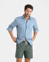 Ciro Printed Recycled Ultra Light Swim Shorts - Luca Rubinacci x Manebí|Total Look | 