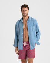 Ciro Printed Recycled Ultra Light Swim Shorts - Luca Rubinacci x Manebí|Total Look | 