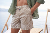 Printed Bandana Patchwork Swim Shorts - Black Friday|Costumi Uomo | 