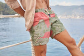 Printed Banana Leaves Swim Shorts - Black Friday|Collezione Uomo | 