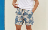 Printed Swim Shorts Hand Drawn - SPRING PROMO|MEN | 