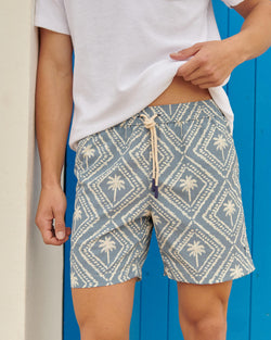 Printed Swim Shorts - Indigo