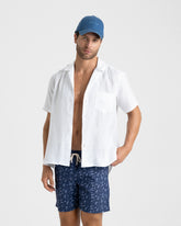 Stone Washed Printed Nylon Swim Shorts - Your Boat Day Look | 