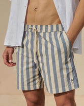 Printed Macro Stripes Swim Shorts - THE ESSENTIAL SUMMER LOOK | 