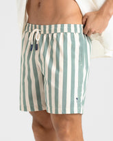 Printed Macro Stripes Swim Shorts - Il look perfetto per una giornata in barca | 