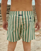 Printed Macro Stripes Swim Shorts - Beachwear Collection | 