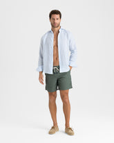 Stone Washed Nylon Swim Shorts | 