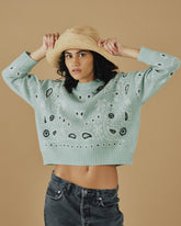 Cashmere Zephyr Crew Neck - Knitwear | 