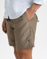 Natural Wool Blend Swim Shorts - Your Boat Day Look | 