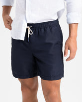 Recycled Polyester and Linen Blend<br />Swim Shorts - Your Boat Day Look | 