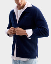 Cashmere Blend Carmel Overshirt - Abbigliamento Uomo | 