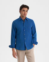 Cotton Seersucker Panama Shirt - Men’s Clothing | 