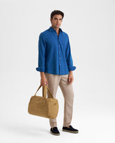 Cotton Seersucker Panama Shirt - Men’s Clothing | 