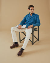 Cotton Seersucker Panama Shirt - Men's NEW CLOTHING | 